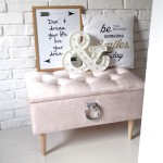 Skrzynia KOŁATKA otwierana schowek PRIMO (Tkanina welur, połyskująca, przyjemna w dotyku)