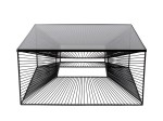 Nowoczesny stolik kawowy metalowa rama + szklany blat 80cm T_OY_J 19_210 (ERH) 