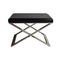 Czarny taboret
