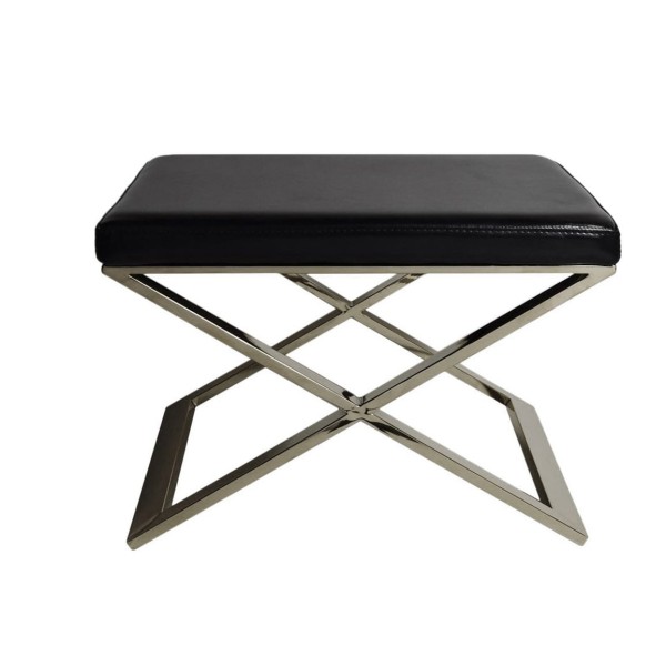 Czarny taboret