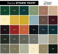 Próbnik kolorów tkaniny obiciowej UTTARIO VELVET