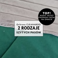 Tkanina MAGIC VELVET pikowana nićmi na owacie.