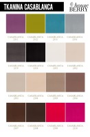 Próbnik tkaniny CASABLANCA - wybierz idealny kolor, jeśli chcesz otrzymać większe zdjęcia próbnika - Napisz do nas.