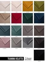 Tkanina VELLUTTO - wybierz idealny kolor, jeśli chcesz otrzymać większe zdjęcia próbnika - Napisz do nas.