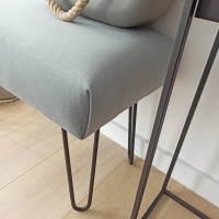 Metalowe czarne nogi hairpin legs i miękkie siedzisko