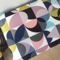 Tkanina lotus, wzorzysty welur