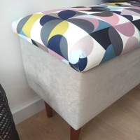 Ławka z tkaniny dream velvet