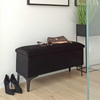 Elegancka pufa z wbudowanym schowkiem - dodaj funkcjonalność do swojego przedpokoju.