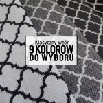 Ławeczka wzorzysta drobna koniczyna marokańska STELLA (Tkanina plecionka)